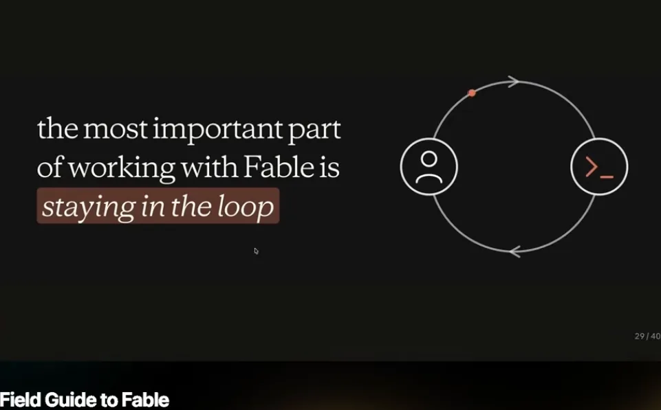 The most important part of working with Fable is staying in the loop